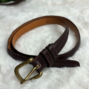 Coach belt Sz 30 cowhide and brass plum
